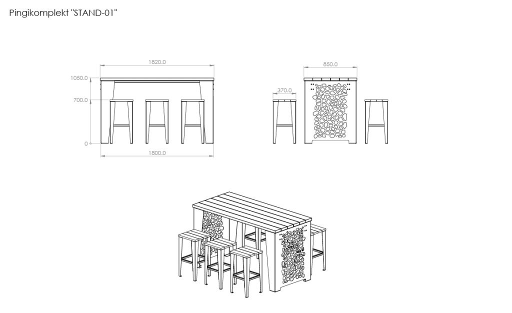 Lauakomplekt Stand